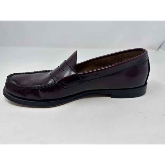GH Bass Shoes Mens Size 10.5D Walter Burgundy Weejuns Penny Loafers Slip On - Picture 5 of 16